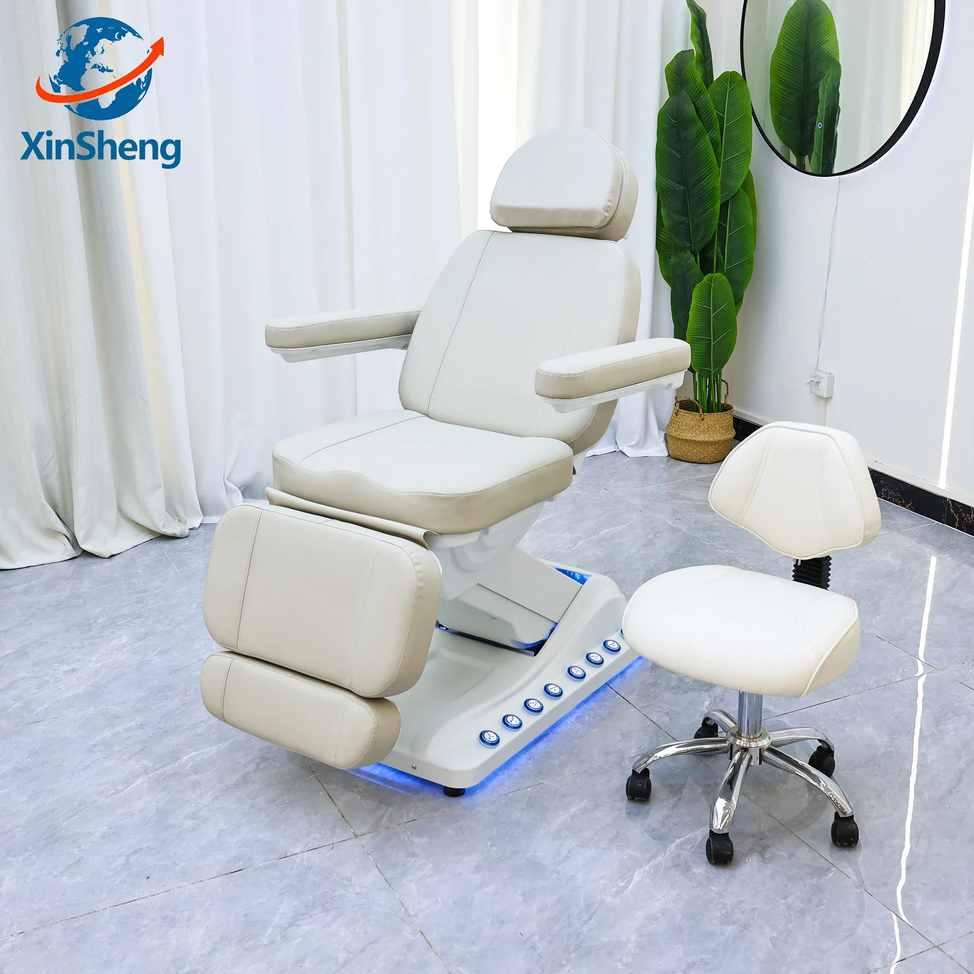 XinSheng Electric Beauty Care Bed Facial Hydrotherapy Chair Hair Transplant Chairs Medical Beds Massage Table SPA Furniture