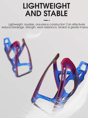WEST BIKING Bicycle Water Bottle Cage Colorful Gradient Cycling Bottle Holder Ultralight MTB Road Bike Water Bottle Bracket