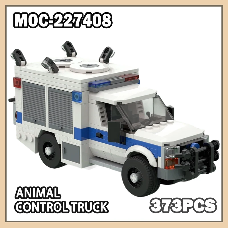 

MOC-227408 городская строительная серия грузовик с контролем животных строительные блоки кирпич креативные гаражные игрушки для мальчиков подарки 373 шт.