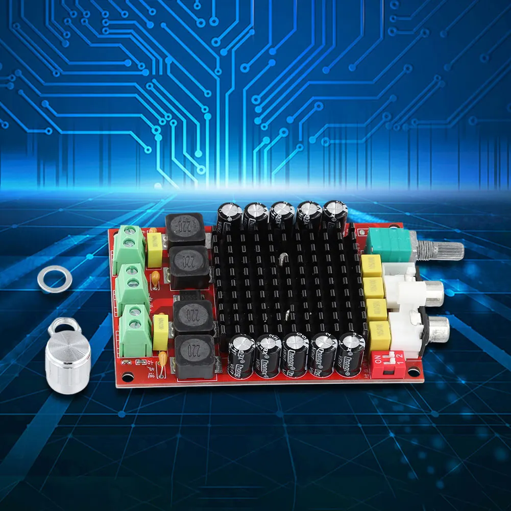 XH-M510 2 Channel Audio Amplifier Board 2x100W TDA7498 Class D with Silent Mode High Efficiency for Home Theater Active Speakers