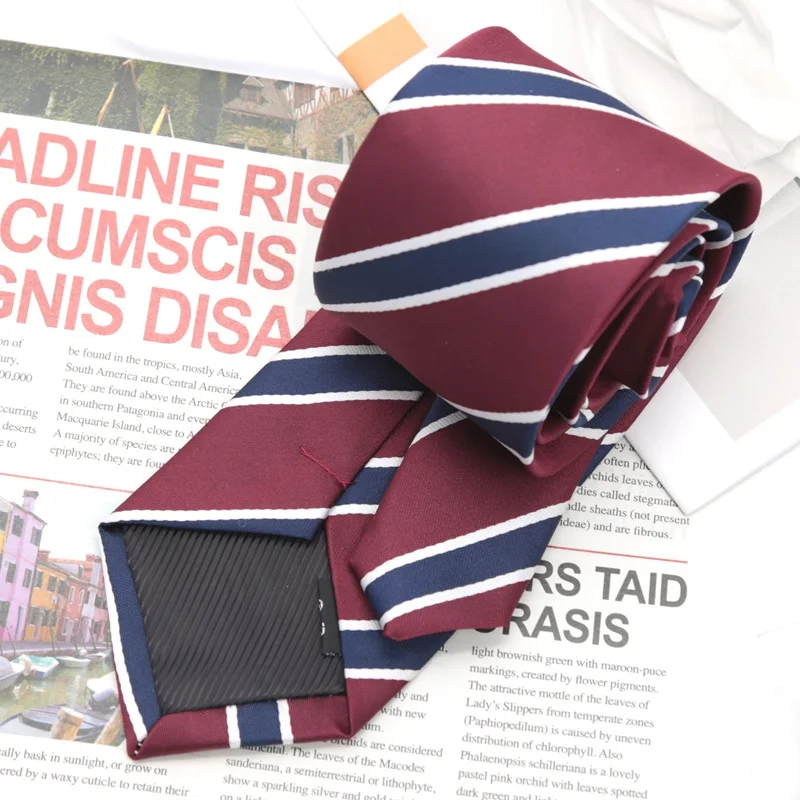 Dasi JK Bergaris 7cm Hadiah Tahun Baru Gaya Preppy untuk Wisuda Acara Kampus Dasi Sekolah Aksesoris Pesta Pernikahan