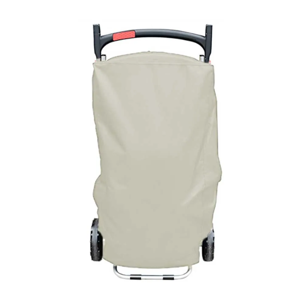 Beige 210D Oxford Grill Cover For Weber 9010001 Traveler Portable Gas Grill Waterproof Windproof Outdoor Protection Case