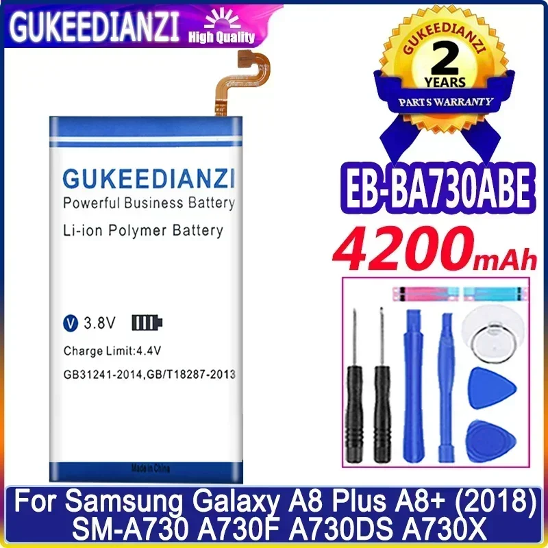 

4200mAh EB-BA730ABE Mobile Phone Batteries For Samsung Galaxy A8 Plus A8+ (2018) SM-A730 A730F A730DS A730X Portable Battery