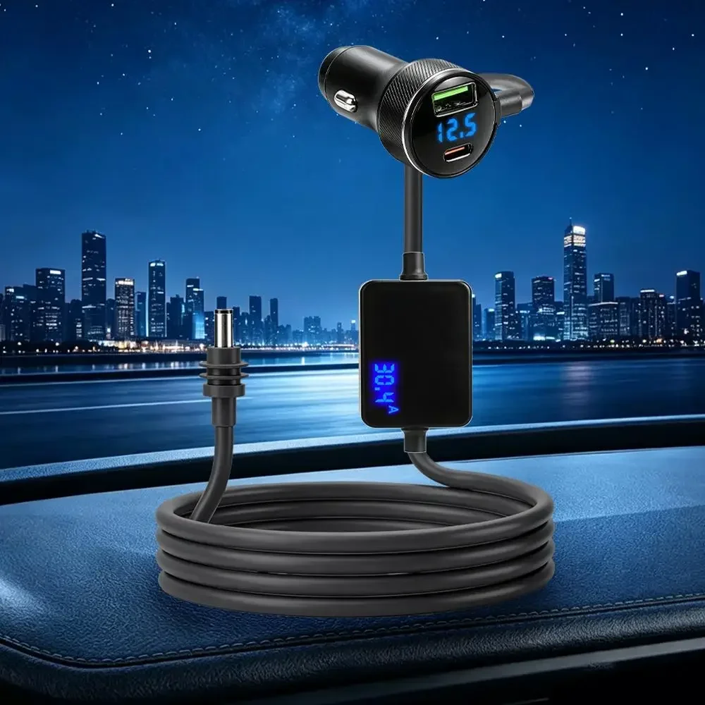 Für Starlink Mini Autoladegerät 12V-24V auf 30V 2A Aufwärtswandler mit digitaler Spannungsanzeige QC3.0+PD Netzadapter Autozubehör – Detail 14