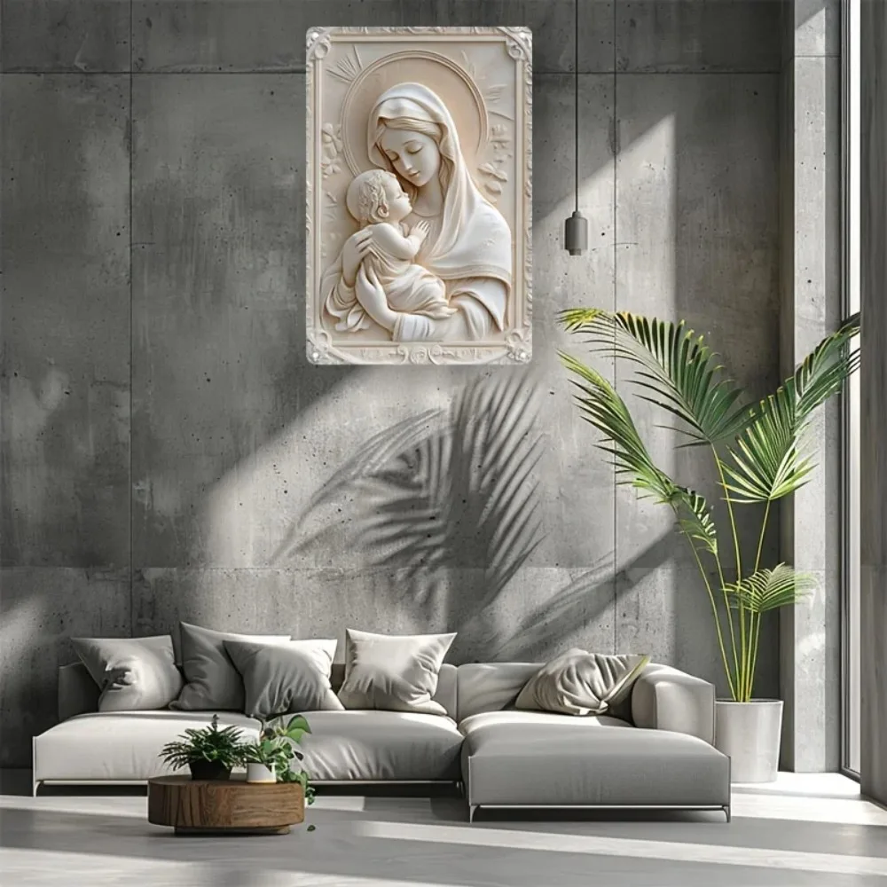 لوحة ألومنيوم مربعة ثنائية الأبعاد مع لوحة ألومنيوم مربعة الشكل - هدية مربعة الشكل، مثالية لتزيين المنزل في البار والمطعم