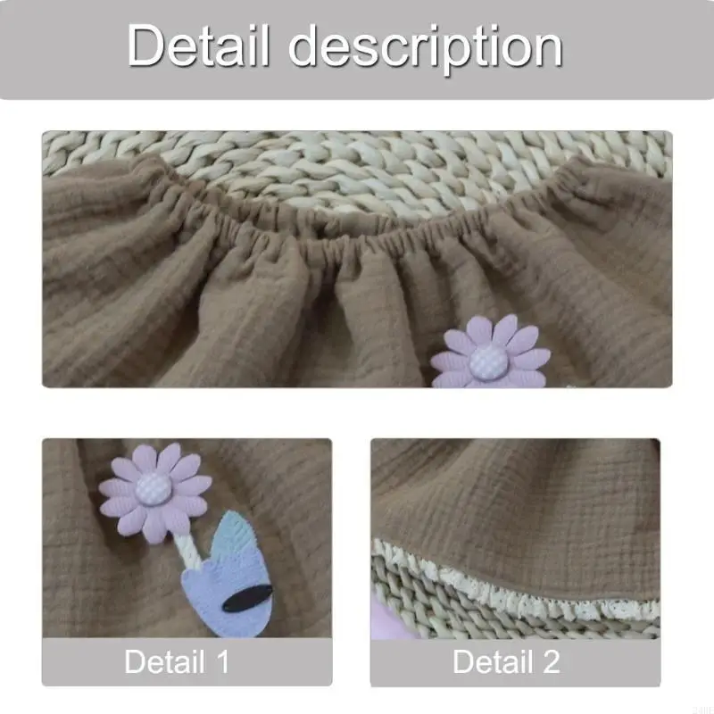 

Baby Bib Feeding Bib for Infant 6 Layer Saliva Towel Soft Breathable Drooling Apron 360 Degree Rotating Burp Cloths 24BE