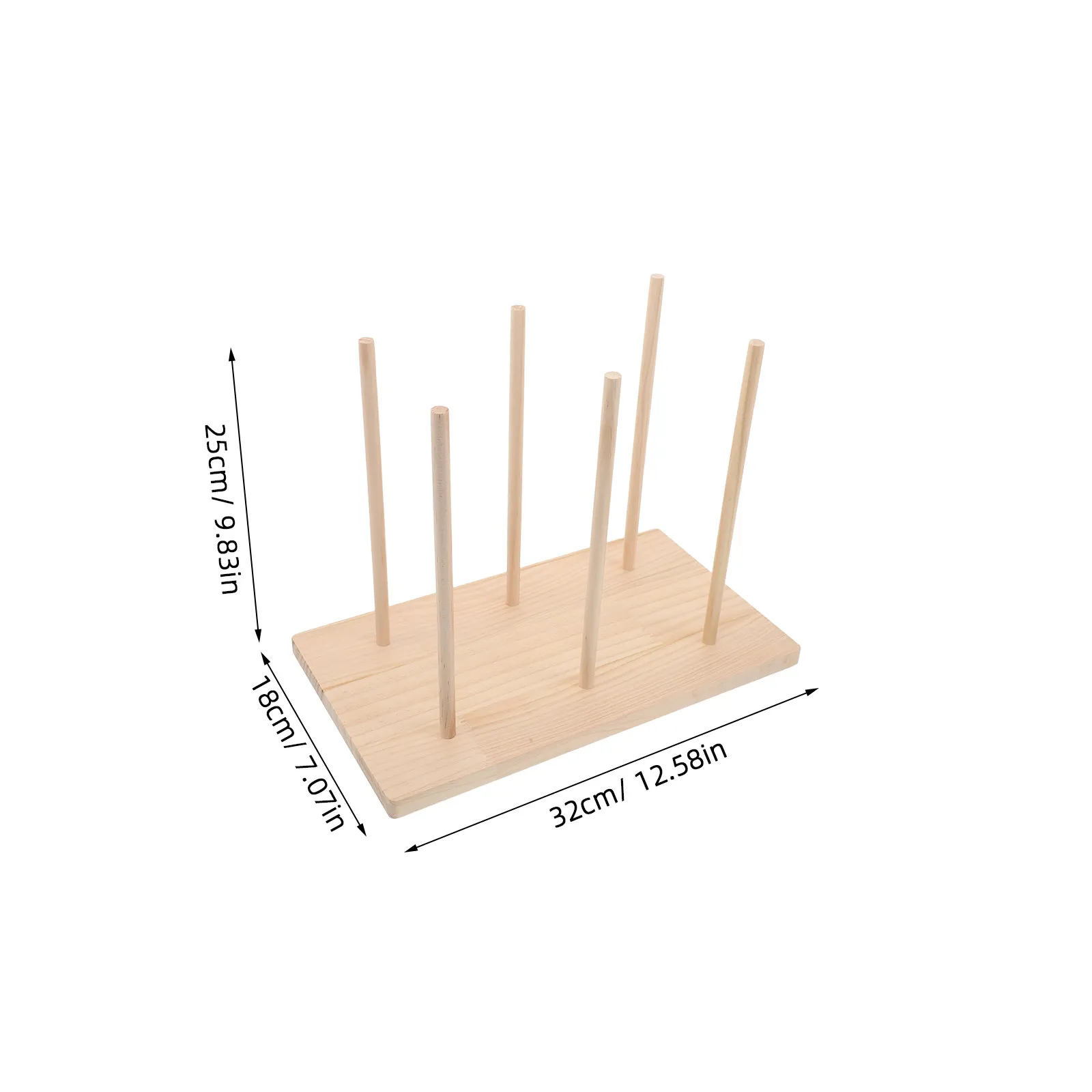 Wooden Puppet Organizer Rack Holds 6 Finger Puppets Anti Crush Hand Puppet Display Stand for Classroom Home Storage