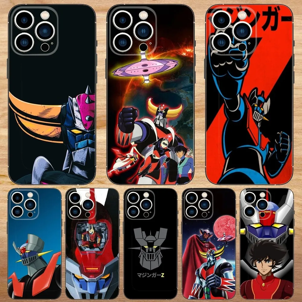 G-Goldorak UFO Robot Phone Case For iPhone15,14,13,12,11,Pro,Max,Plus,Mini,X,XS,XR,8,7,6,S,Plus,SE Soft Black Case