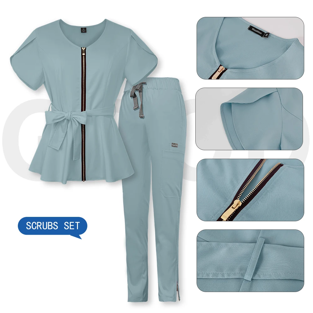 Pet Grooming Working Clothes Dentistry Nurse Uniform for Women Scrub Medical Uniform Surgery Nurse Accessories Clinical Workwear