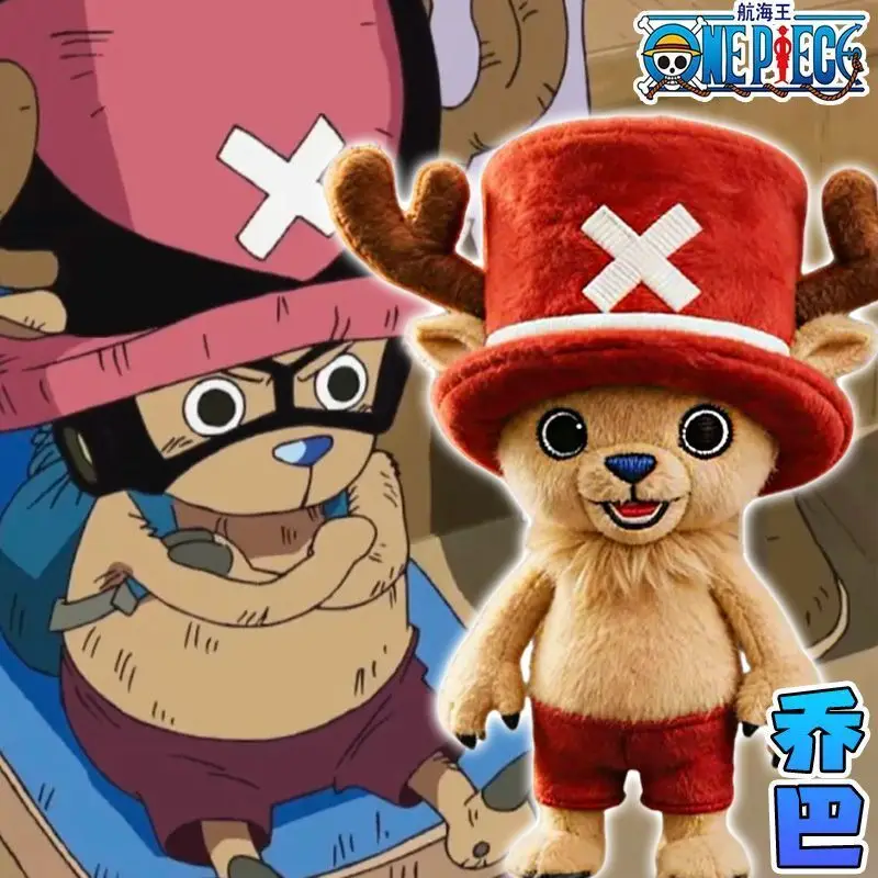 

Новая популярная плюшевая игрушка Чоппер из аниме One Piece, милый Доктор-Олень в розовой шляпке, аниме-атрибутика, подарок на день рождения и Рождество