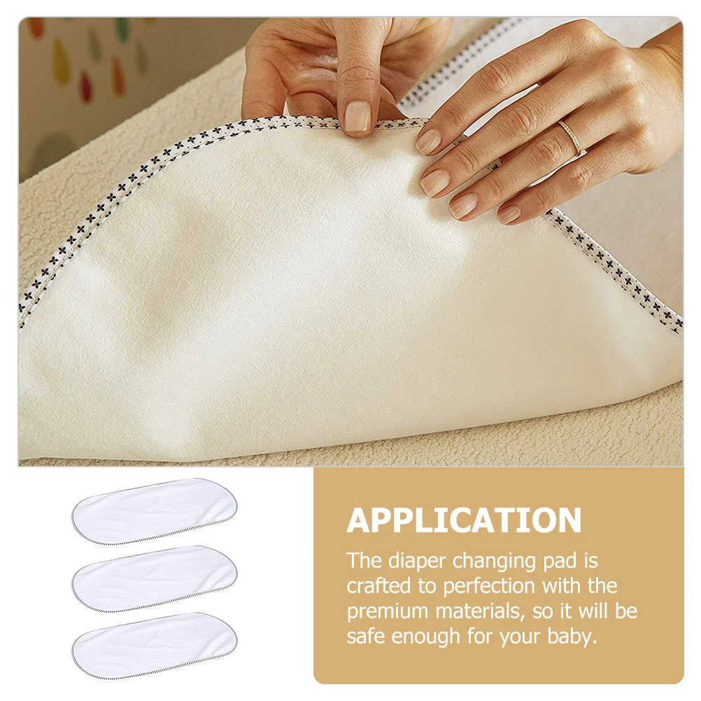 

3pcs Waterproof Diaper Changing Pad Portable Baby Care Mat Liners Pure Cotton Pads Reusable Cribs Travel Vehicle