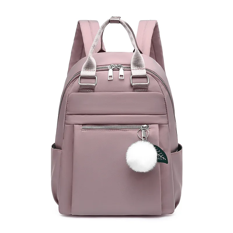 Large Capacity Oxford Cloth Zipper Backpack New Women's Schoolbags Bag Casual Lightweight Backpack Fashion Travel Backpack Bag