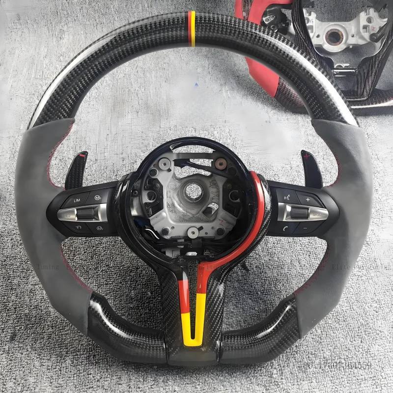 Old Upgrade New 2026 X3M X4M X5M X6M Carbon Fiber Steering Wheel Custom for BMW F95 F96 F97 F98 2019 2020 2021 2022 2023