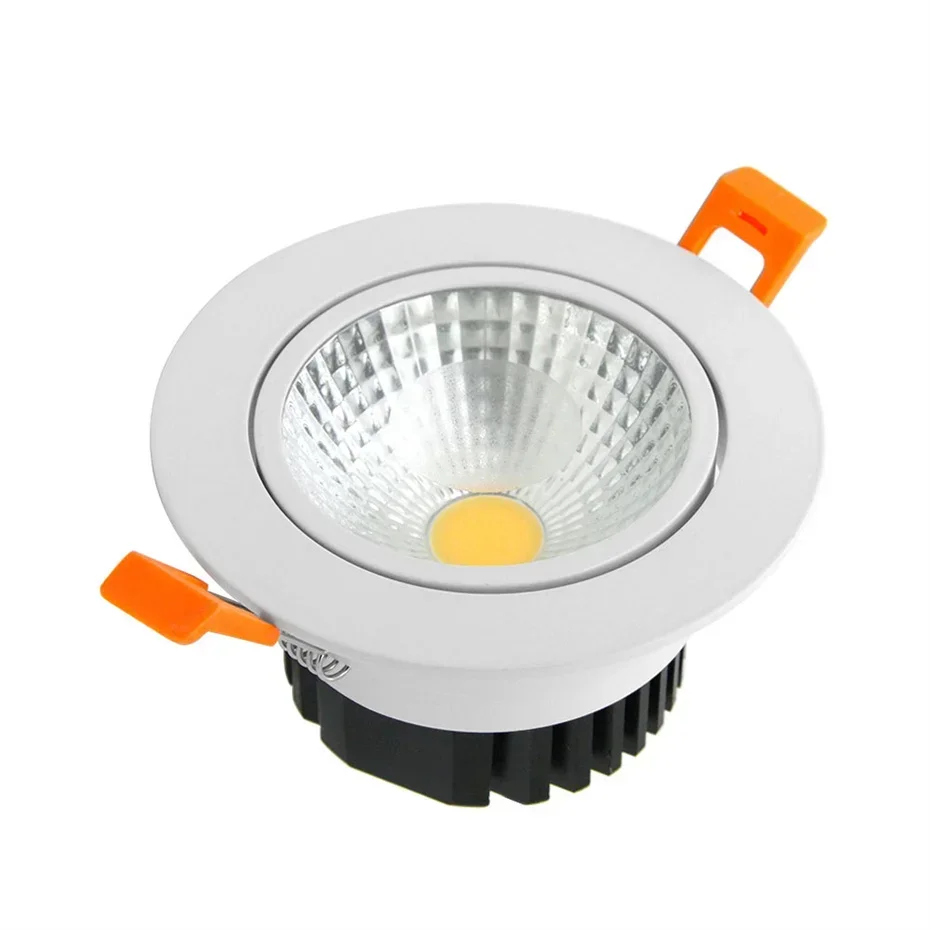 

Dimmable LED Downlight AC 110V 220V Spotlight 6/9/12/15W Ceiling Recessed Downlights COB Warm White/Nature White/White Bathroom