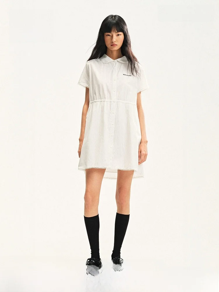 

Женское платье H&M с декоративными кольцами, весенняя коллекция, повседневное, из смесового хлопка и вискозы