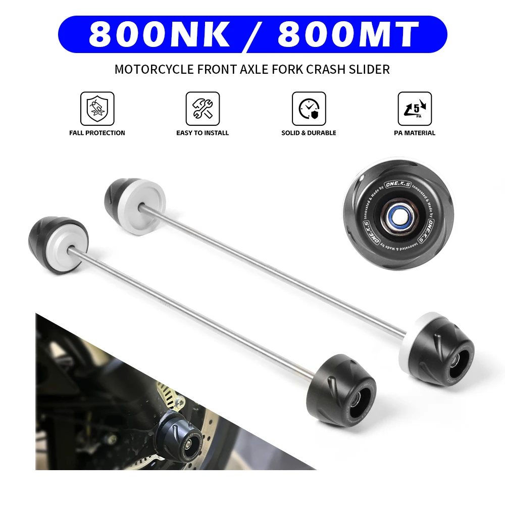 Front & Rear Axle Fork Crash Sliders For CFMOTO 800NK 800MT 2021-2025 Motorcycle Wheel Protection Guard Accessories