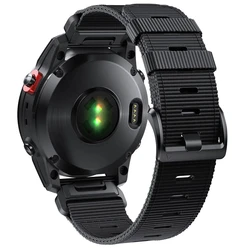 Garmin Fenix 7x 7 6 6x 5 5x/instinct 2x/mk2 g1/epix gen 2/marq用のナイロンストラップ,屋外スポーツブレスレット,26mm 22mm