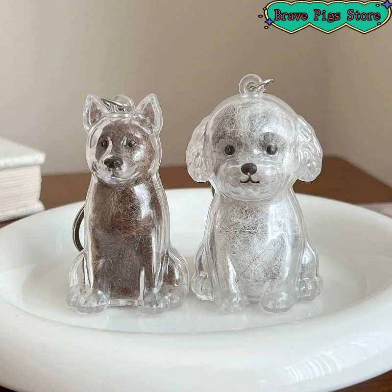 

Сувенирная коллекция, подарок, брелок для хранения шерсти домашних животных, прозрачный мех домашних животных, капсульная сумка на память, кулон, декор, памятные украшения