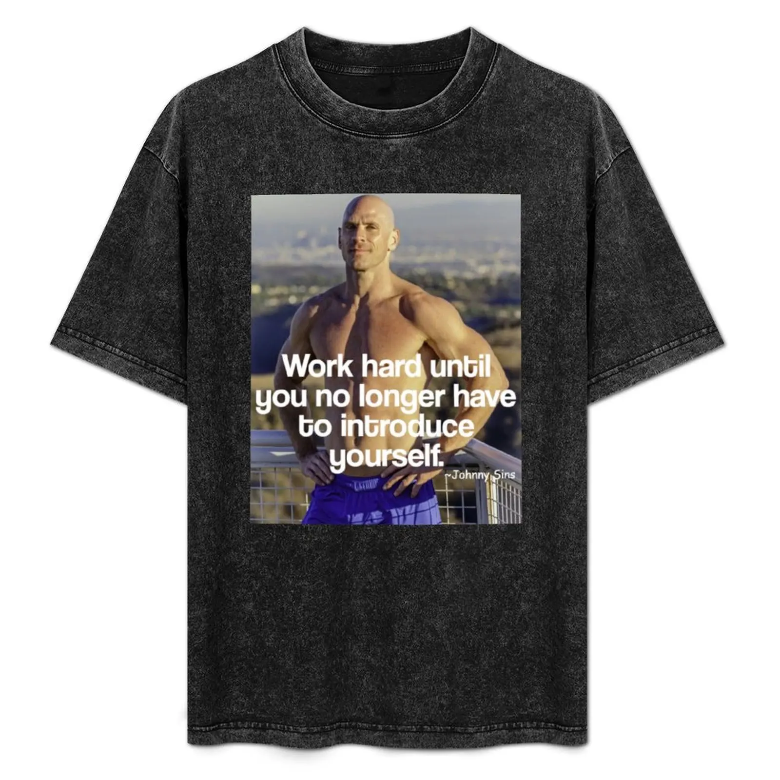 

Johnny Sins motivation T-Shirt Basic Plain Tee for Spring and Summer