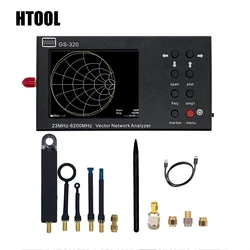 HTOOL GS320 Analizator sieci wektorowej 6 GHz Antena RF Pomiar napięcia Współczynnik fali stojącej HT03 Sonda blisko pola Testy EMC EMI