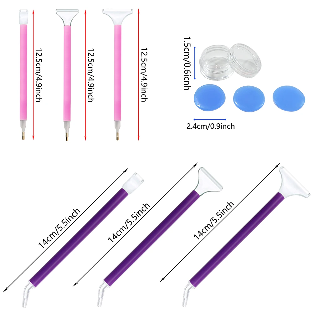 Boîte de rangement en plastique pour outils de peinture au diamant, boîte de rangement pour perles, kit d'outils de bricolage, ensemble de conteneurs pour stylo perceuse à points, plateau pour perles