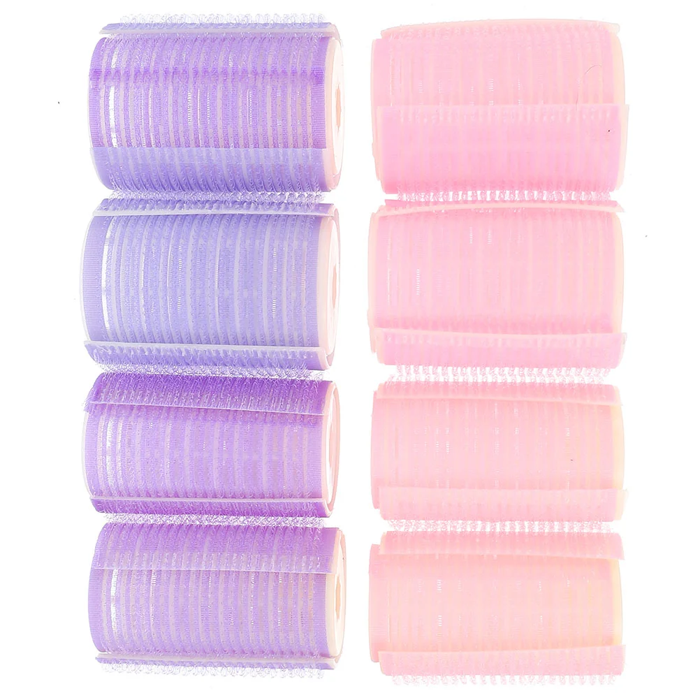 

8 Pcs Hair Curler Clips Hairstyle Roots Women's Curlers Hairdressing Plastic Bang Roller Fashion