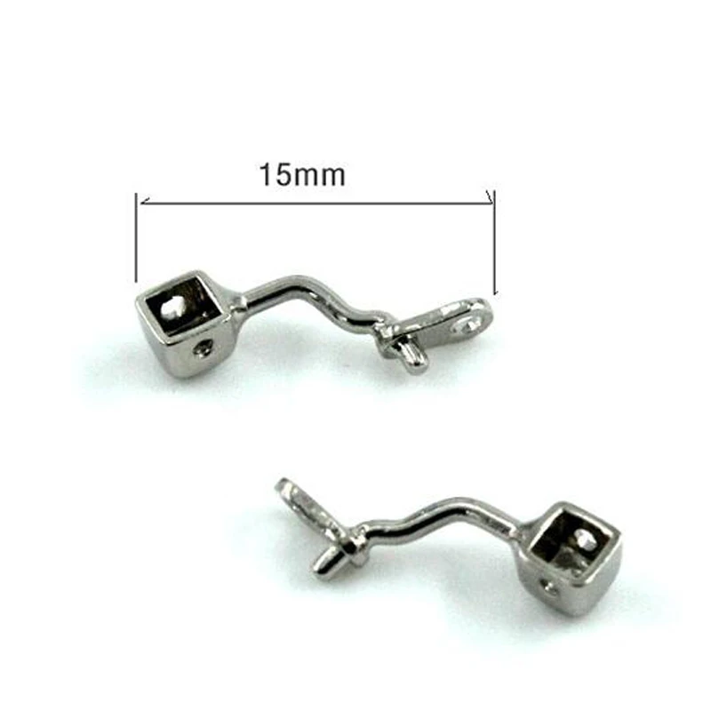 1 Pair Practical Multi-style Matching Insert Screw Type Pipe Holder Nose Pad Metal Support Used for Glasses Accessories