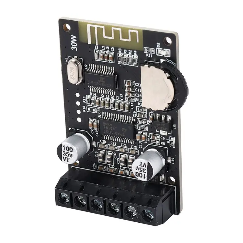 FFYY-20W Stereo Bluetooth Power Amplifier Board 12V / 24V High Power Digital Power Amplifier Board XY-P15W Without Shell