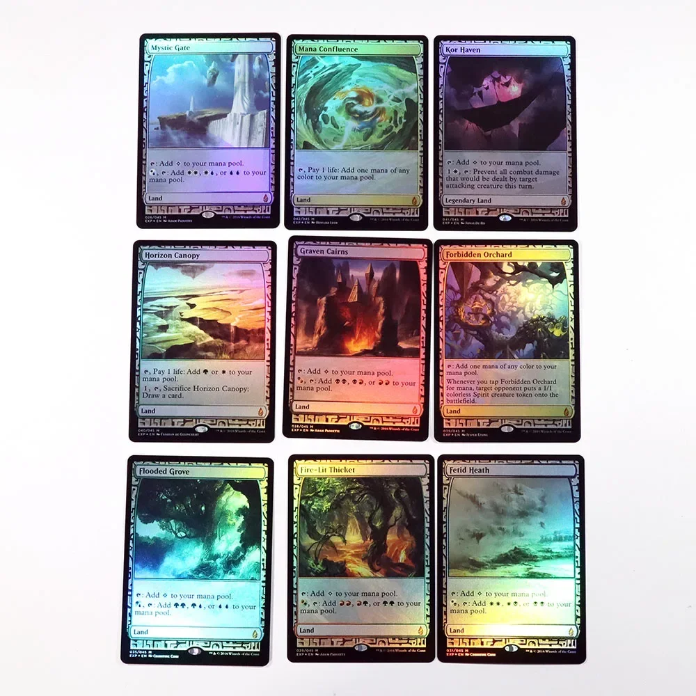 Zendikar Expedities (Exp) Tcg Kaarten Spel Zwarte Topkwaliteit Proxy-Speelkaarten Verzamelen Bordspel Ruilkaarten Proxy