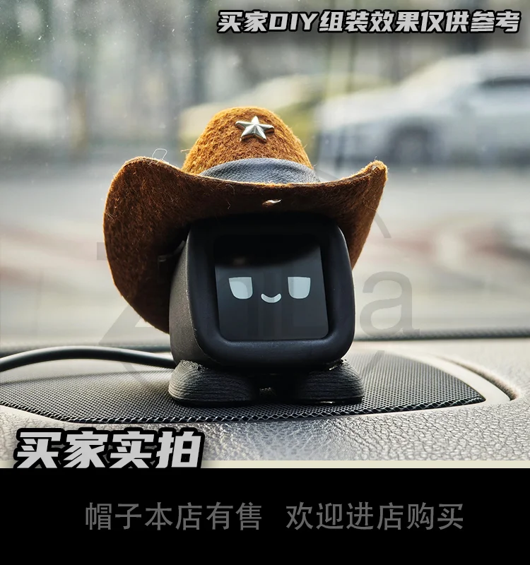 

Робот-эмоциональный помощник Mengqiu MOS для автомобиля [работает без подключения к сети], украшение для автомобиля