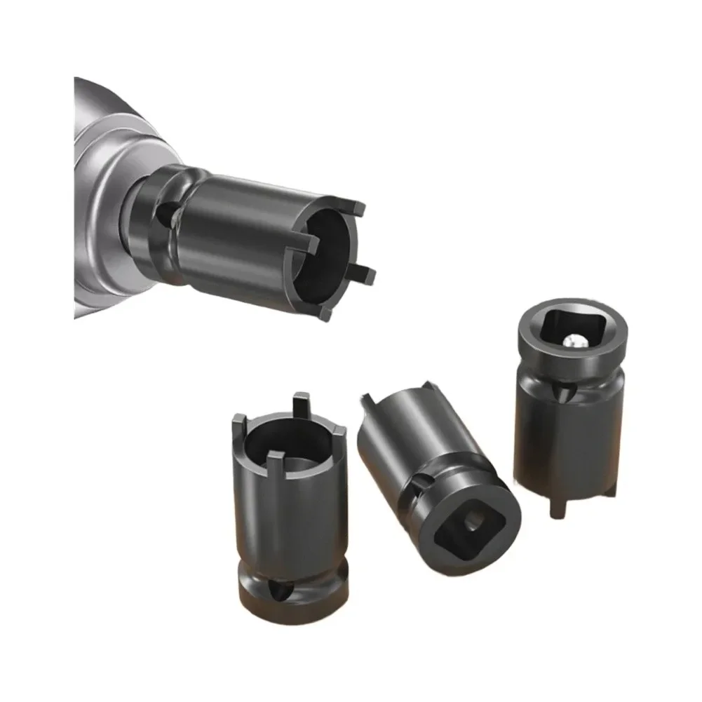Socket Wrench Set for Angle Grinder Maintenance Includes 1 x 4 Pronged Spanner and 2 x Pressure Plates for Disc Replacement