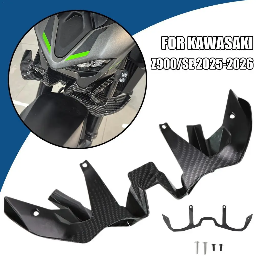 

Новый передний спойлер для мотоцикла Kawasaki Z900 Z900 Z900 SE 2025-2026, нижний спойлер с фиксированным крылом, аэродинамический комплект крыльев, спойлер