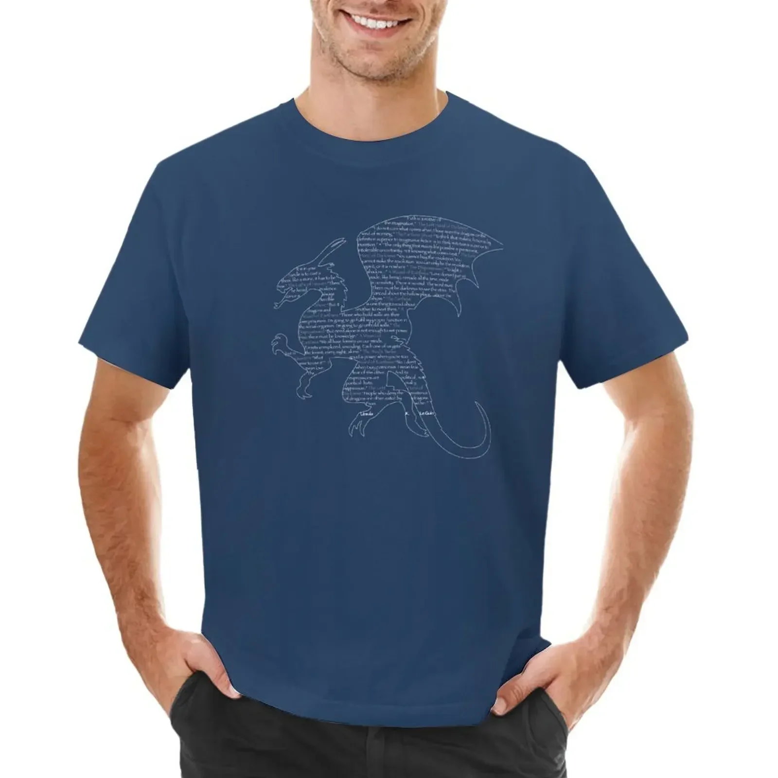 Le Guin Dragon T-shirt Aesthetic clothing sublime quick drying plain plain black t shirts men