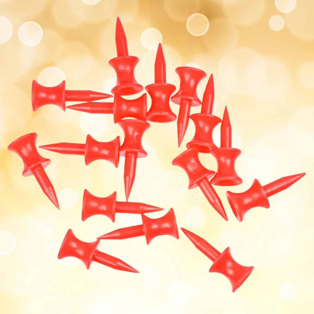 50Pcs Doppel-Deck Rot Kunststoff Golf Tees Leichte Harte 30Mm Ball Tees Driving Range Matte Training Tools Golfer geschenk