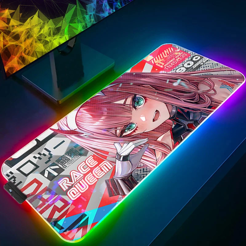 

RGB Mouse Pad Anime Sexy Girls Gamer Gaming Accessories Varmilo Keyboard PC Computer Desk Mat Carpet Backlight LED xxl Mousepad