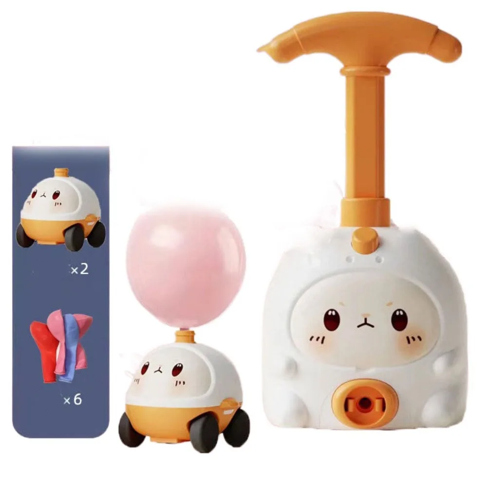 Car Tower Design Balloon Launcher Toy Air Propulsion System Balloon Launch Playset Science Toys Duck Scientific Toy Playset