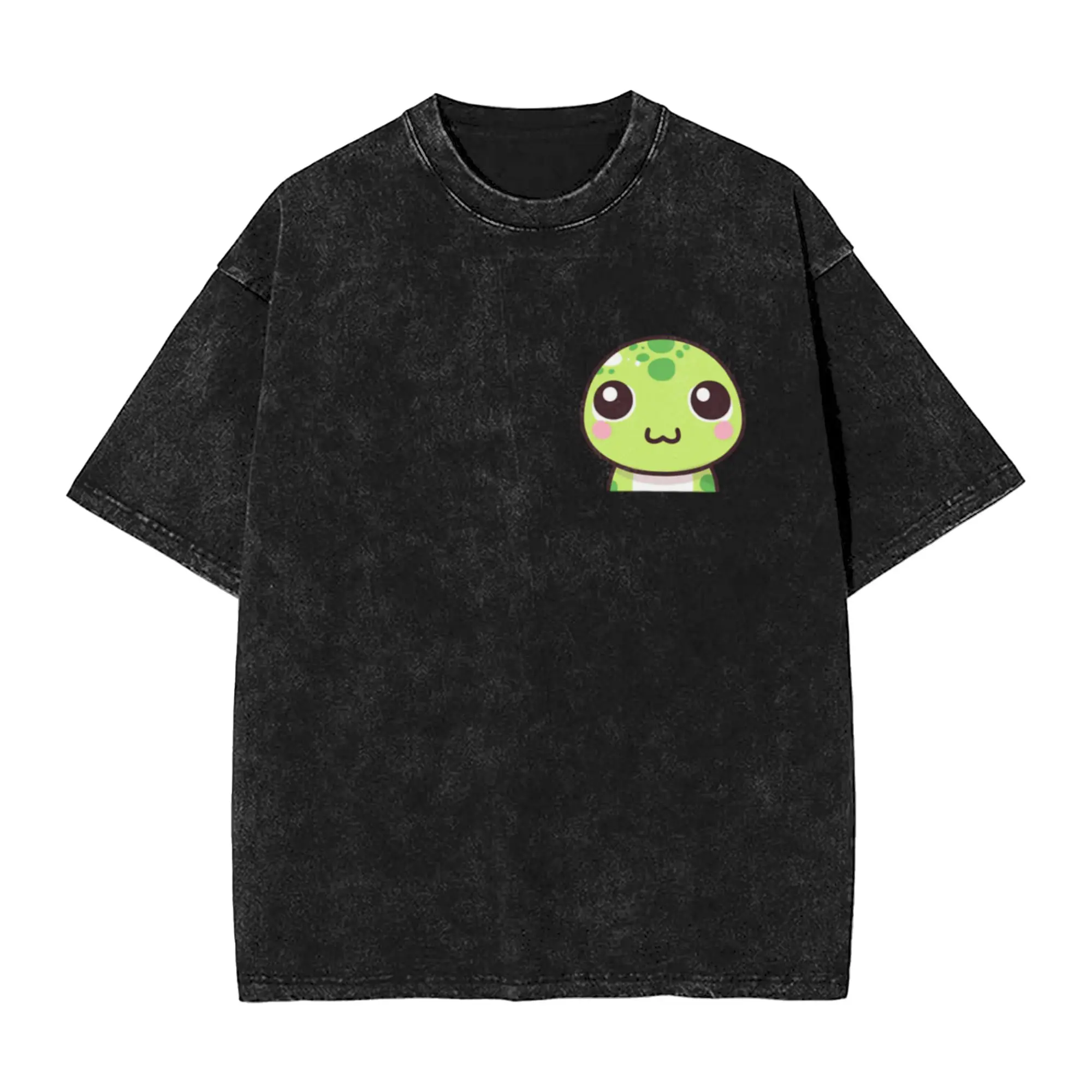 Lizard Leisure Classic Stylish A Washed T Shirt Men's Women's Oversized Cotton Tees Tops