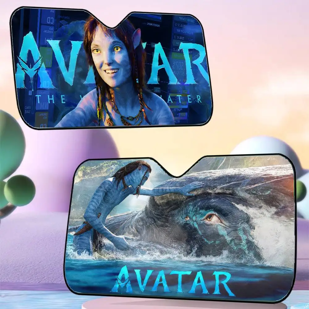 

Movie A-Avatar Car SunShade Car Sunshade Window Sunshade Sunblock Front Windshield Hood Interior Front Baffle Double Sunshade