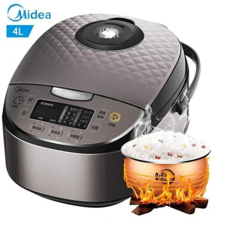 Midea Electric Cooker Turbine Overflow Prevention Round Cooker 4L5L Household Electric Cooker Electric Rice Warmer Cake 220v