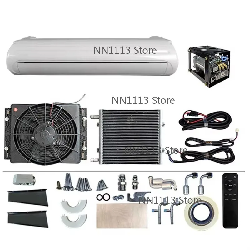 

Universal Under Dash Invisible Cooling&heating Truck Parking air Conditioner Ac 24v 12v air Conditioner for Truck Rv