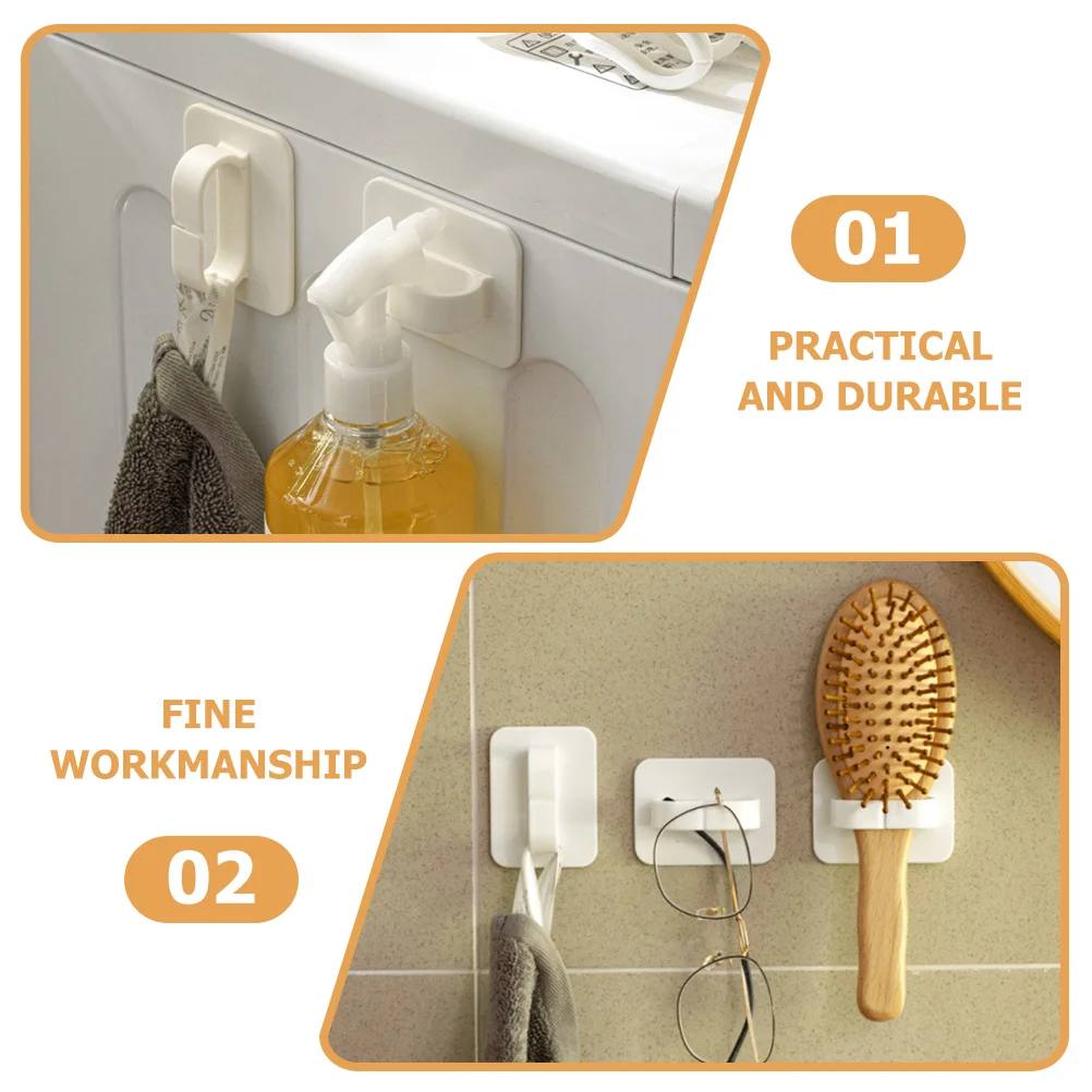 4 Pcs Ring Opening Hook Multi-functional Hooks Bathroom Wall Outdoor Adhesive Towel Racks Sticky Key for Heavy Removable Holder