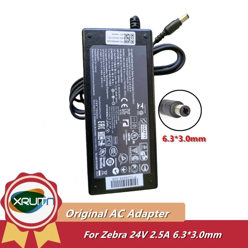 Original Power Suppy FSP060-RPAC AC Adapter for Zebra GK420D GX420D ZP450 EZ1105 Printer Charger SAWA-31-25024 OEM 24V 2.5A 60W