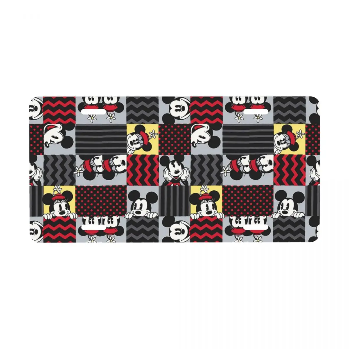 

Custom Mickey Mouse Collage License Plate Novelty Decorative Car Front License Plate Aluminum Metal Sign Vanity Tag 12x6 Inch