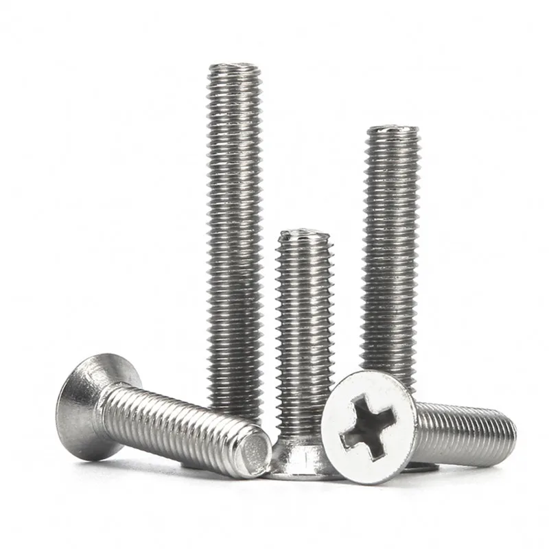 10PCS/lot Cross Phillips Flat Countersunk Head Screw Bolt M3 M3.5 M4 M5 M6 M8 M10 304 Stainless steel GB819