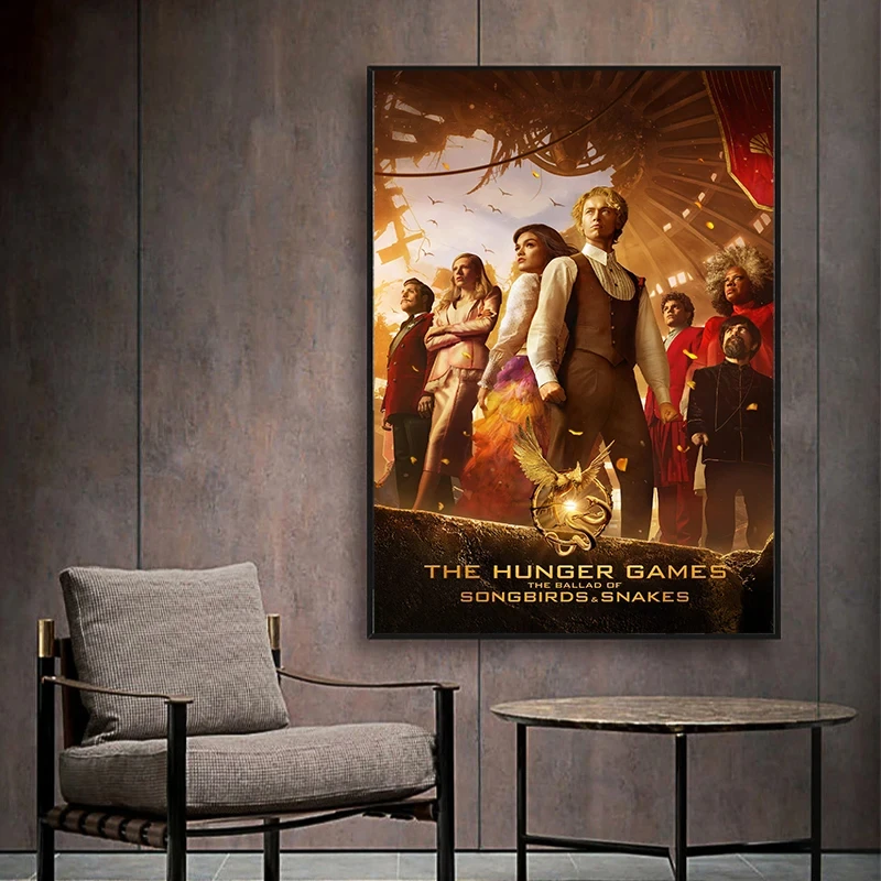 The Hunger Games Poster Classic movie poster Canvas Printing wall art decoration hanging painting For Home Living Room Art Decor