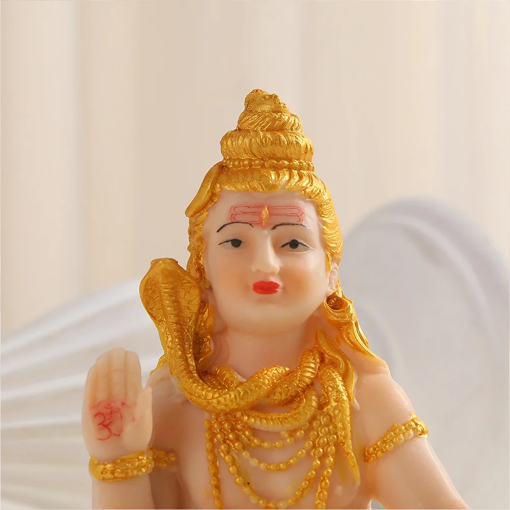 Hindu Buddha Decor Decoration For Home Shiva Statue Resin Craft Figurine Shaped Meditation Statues Figurines Sculpture Ornaments