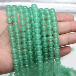DIY Beads Accessories Cheap Natural Green Aventurine Bead Round Loose 15