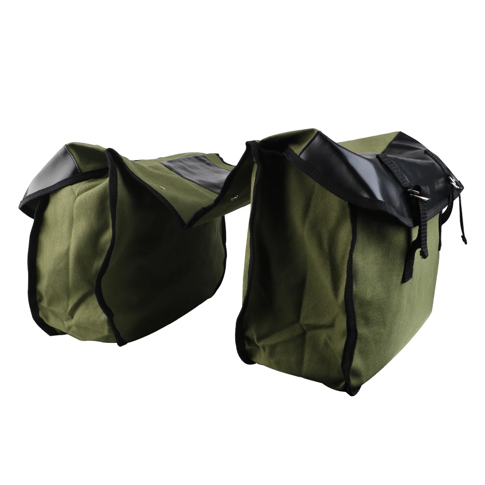 

Canvas Bag Luggage Cargo Bag For Bicycle ATV Electric Bike Motorbike Side Rear Bags Motorcycle Saddle Bag Large Capacity