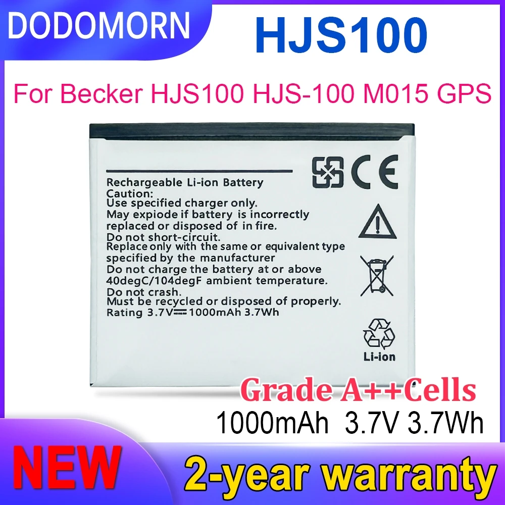 High Quality HJS100 Battery For Becker HJS-100 M015 Map Pilot GPS Navigator 338937010208 A1729820025 Mercedes W204 W212 X204