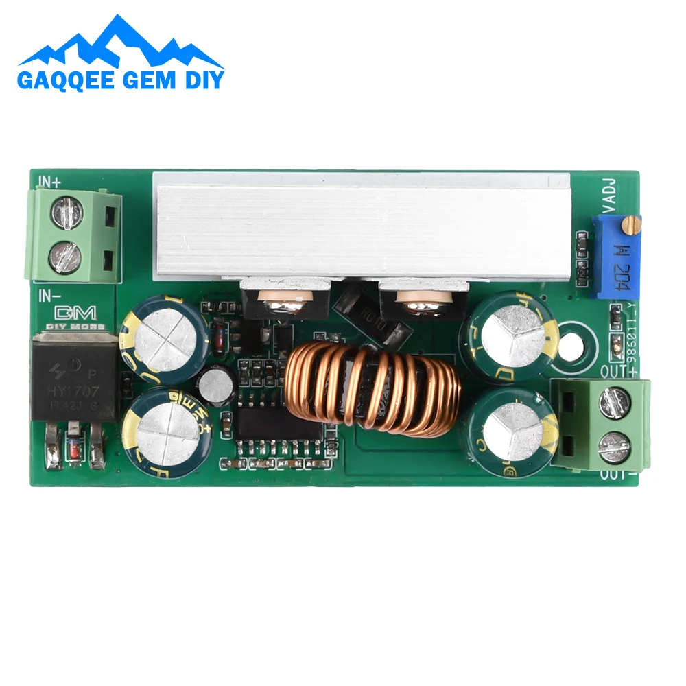 DC 7V~60V To DC 1.25~35V Buck Power Supply Adjustable Output Voltage Regulator with Reverse Connection Protection